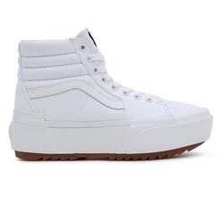 Baskets Casual pour Femme Vans Sk8-Hi Stacked Blanc
