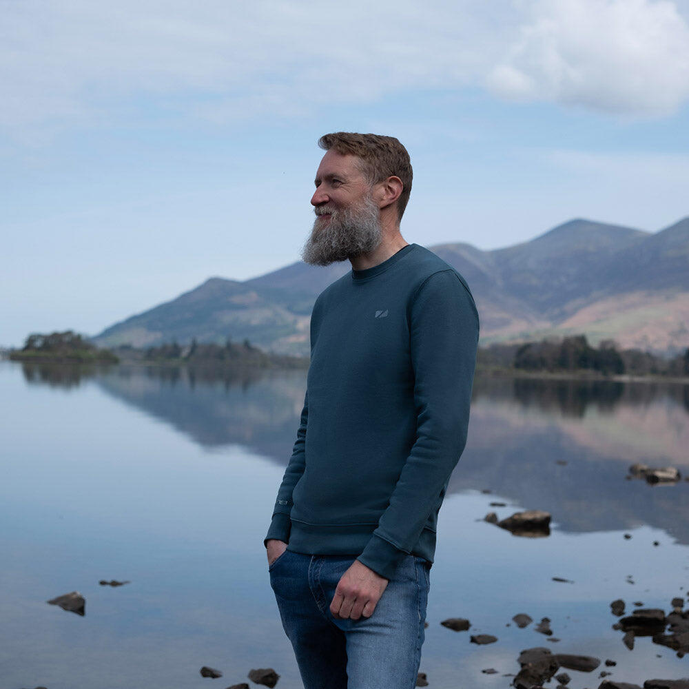 Seathwaite Crew Neck Sweatshirt, BLUE 3/3