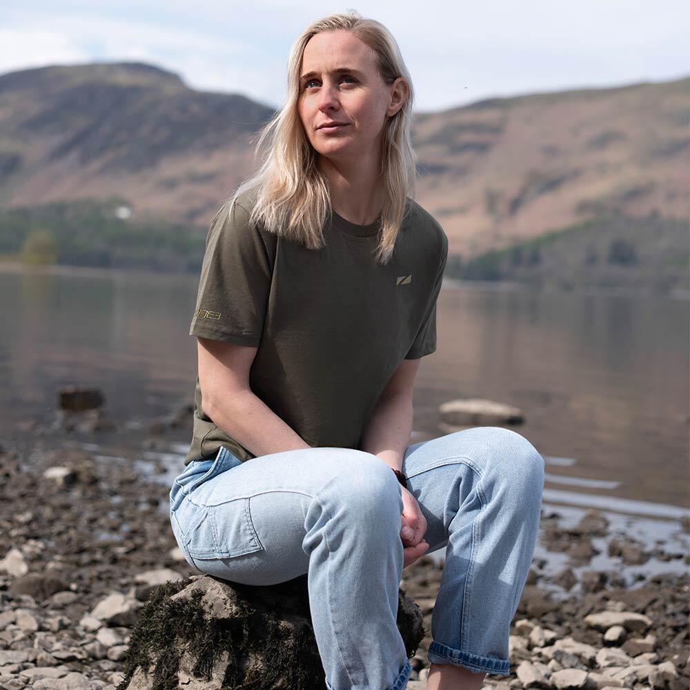 Thirlmere Short Sleeve T-Shirt, Khaki 3/3