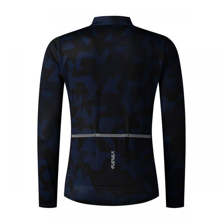 Koszulka rowerowa męska Shimano Vertex Printed JRSY z długim rękawem