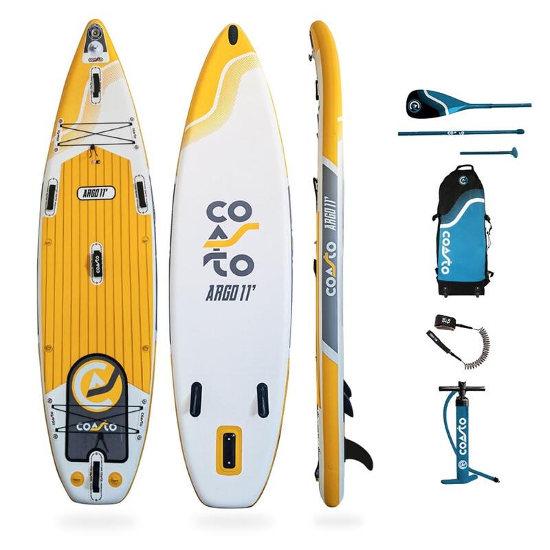 Nafukovací paddleboard COASTO Argo 11'0''x33''x6'' YELLOW/WHITE