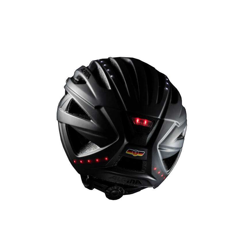 Olympic sportswear Helm Haga LED black matt 55-59