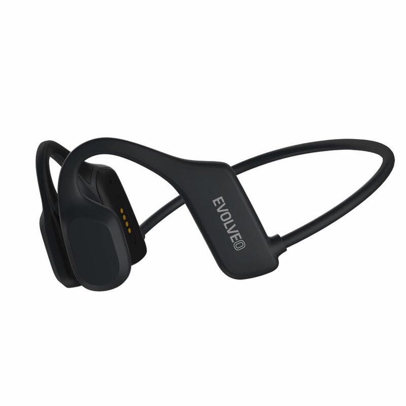 Voděodolná bezdrátová sluchátka na lícní kosti BoneSwim Lite MP3 8GB, černá