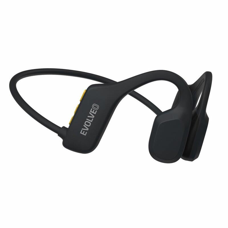 Voděodolná bezdrátová sluchátka na lícní kosti BoneSwim Lite MP3 8GB, černá