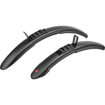 Hebie spatborden set kunststof 16 inch zwart