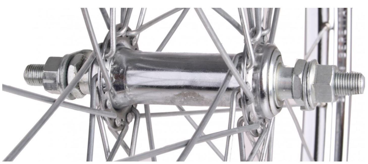 Rueda delantera de aluminio negro de 28 pulgadas Zac2000 2/4