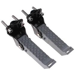 Mirage Repose-pieds repliables avec des sangles noir / gris