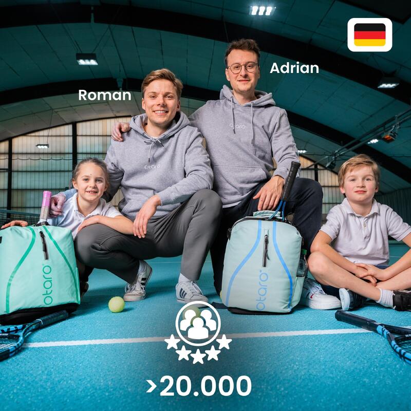 Kinderen tennisrugzak met schoencompartiment | Kinderen 19L - Mintgrün