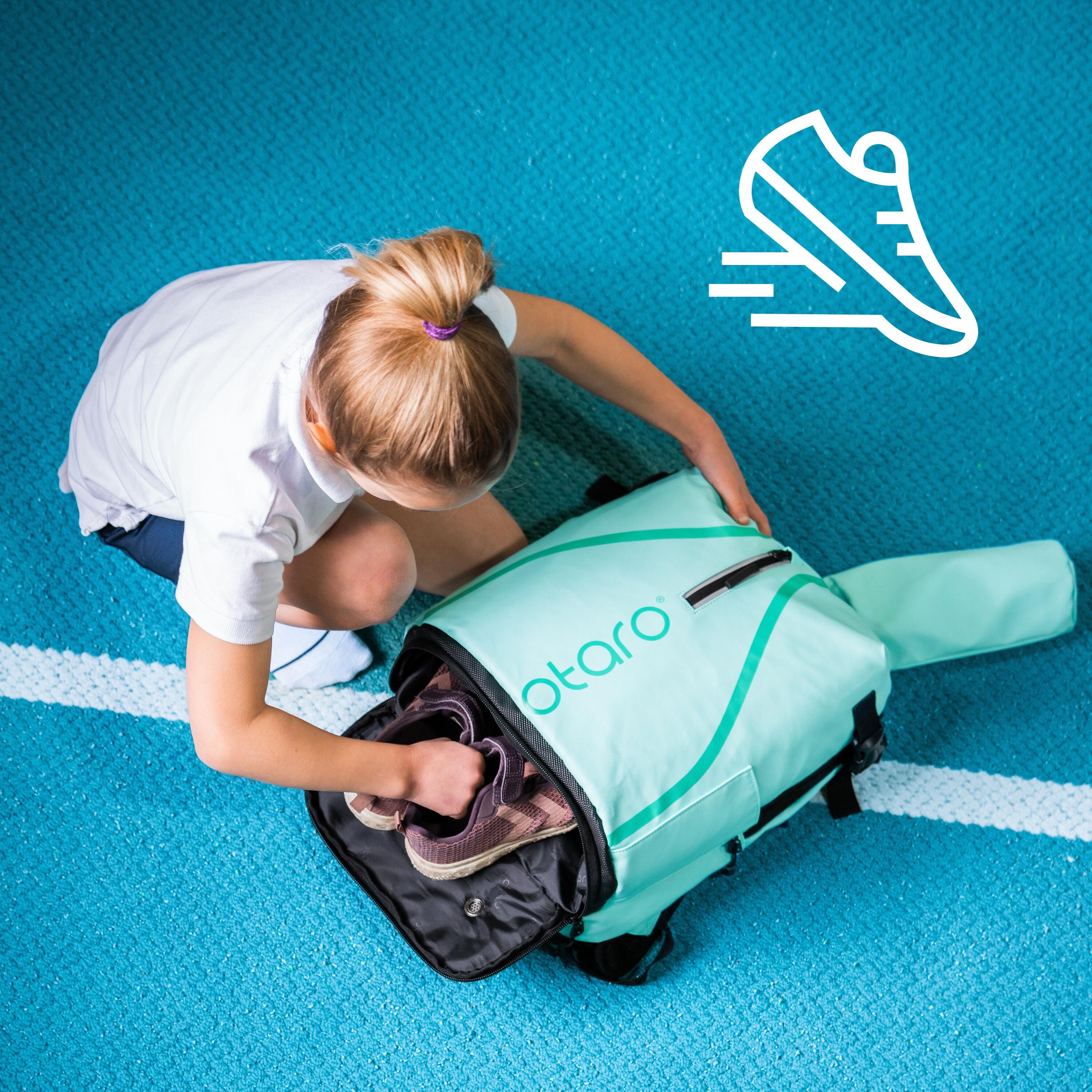 Kinderen tennisrugzak met schoencompartiment | Kinderen 19L - Mintgrün 4/7
