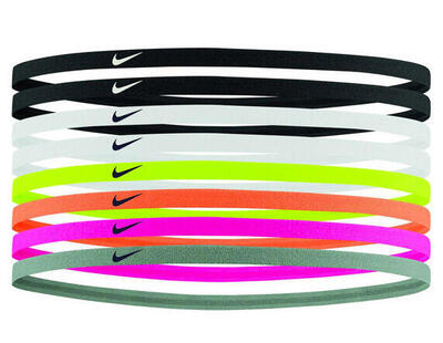 Nike Skinny Stirnbänder 8-Pack - Schwarz und Weiß