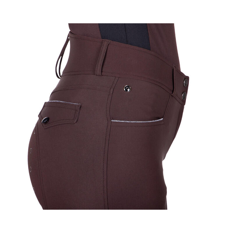 Pantaloni da equitazione full grip da donna QHP Julin