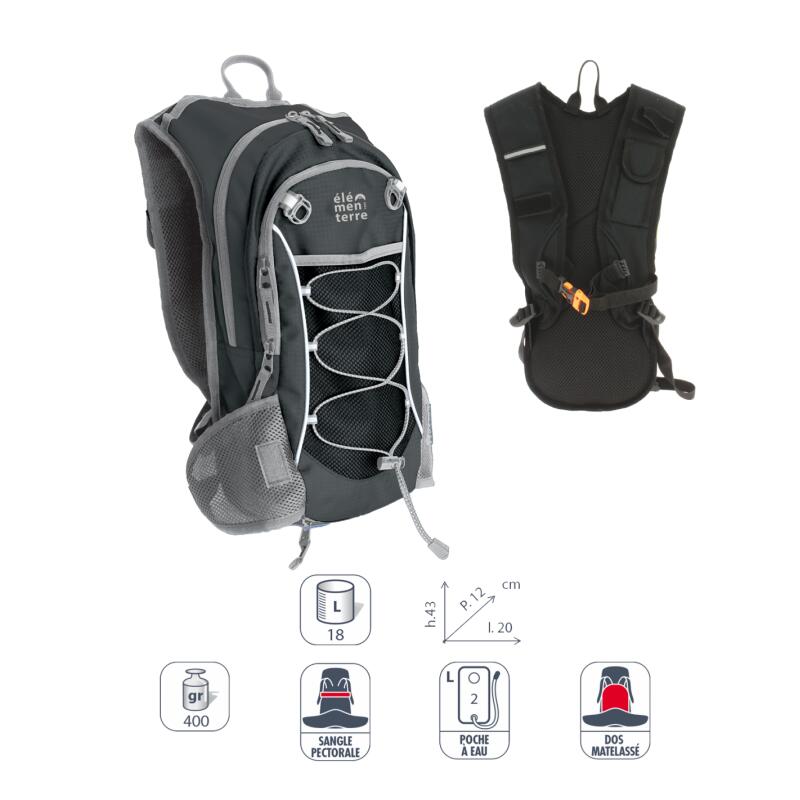 elementerre dyoter 18 l backpack + hydration pouch