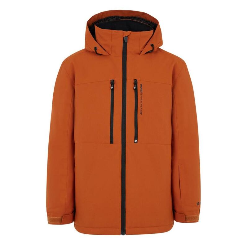 Boys Prtflynty Jr Snowjacket - vest - 608_umberorange - jongens - Pisteskiën