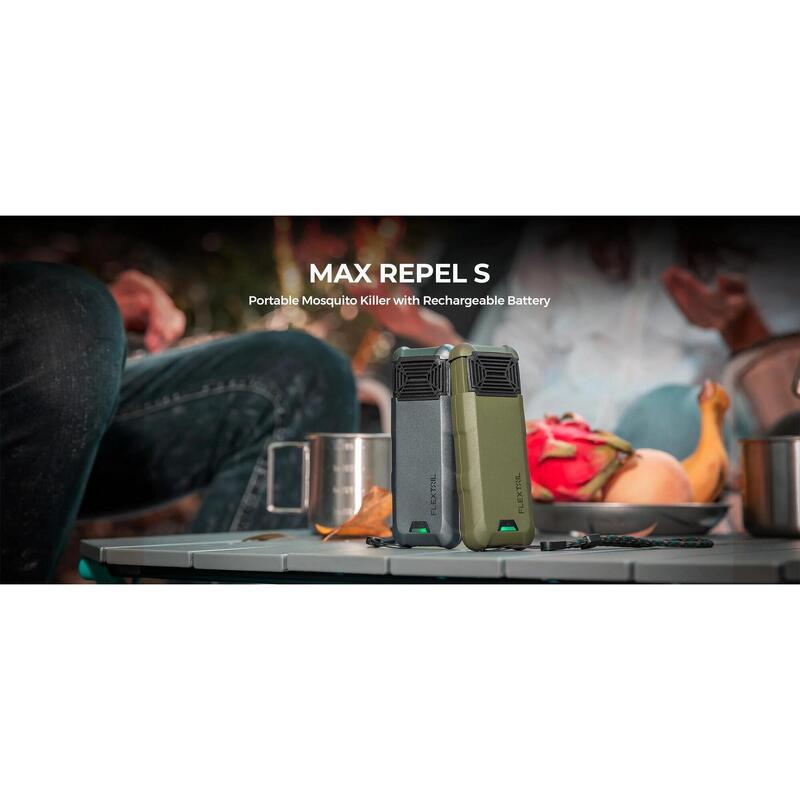 NEW MAX REPEL S Mosquito Repeller (with 10 Mosquito Repellent Tablets) - BLACK