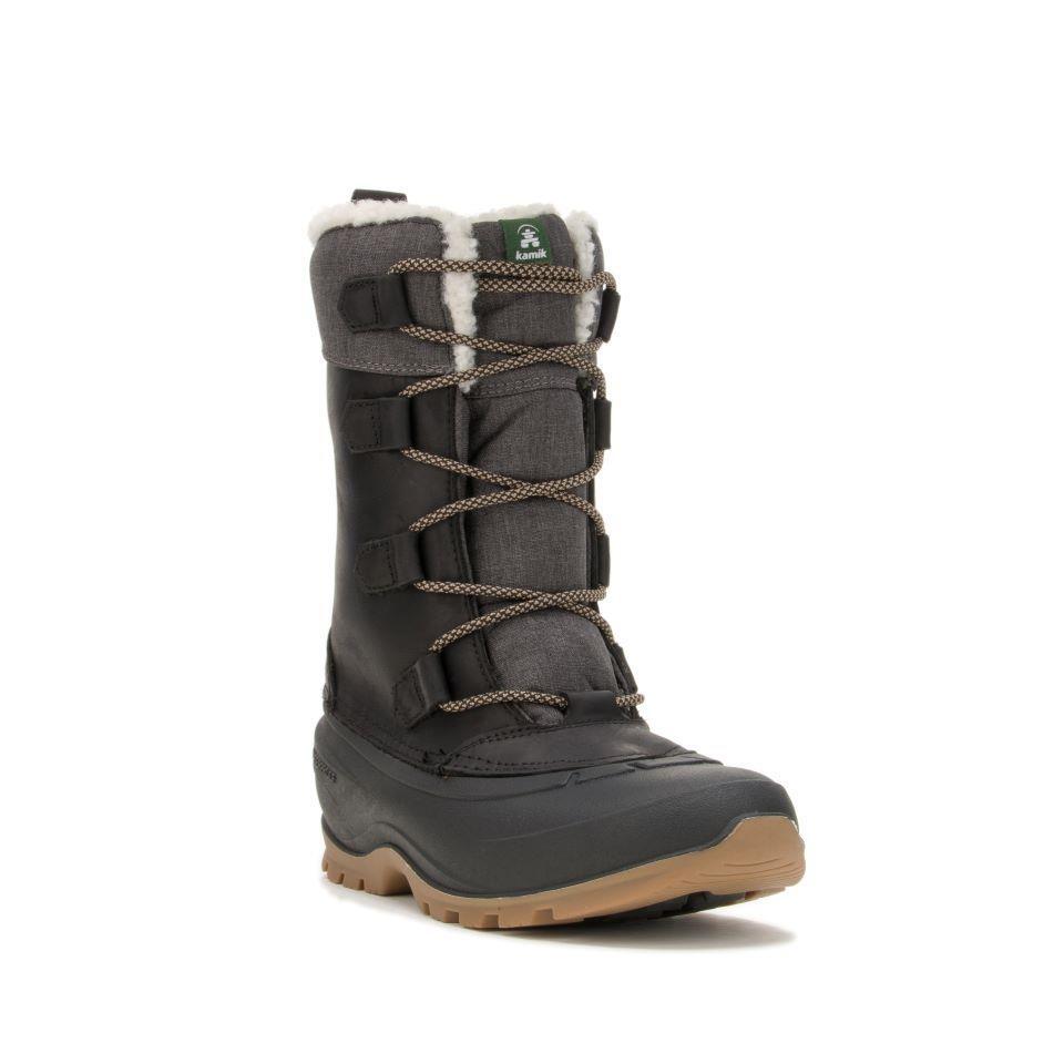 Snowgem women's waterproof seam-sealed leather snow boots