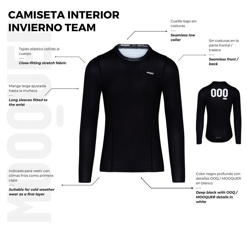 Maglia termica unisex da ciclismo per il freddo invernale Mooquer Factory Team