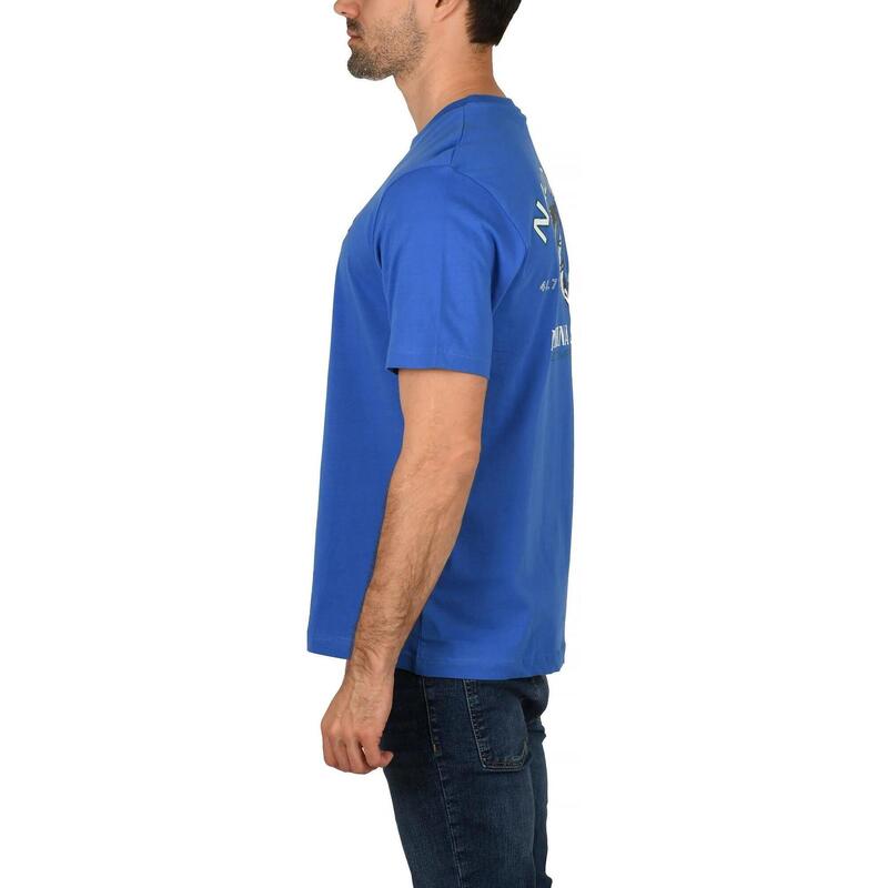Mannar T-Shirt férfi rövid ujjú póló - kék