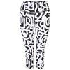 Dames Influential Graffiti 3/4 Legging (Zwart/Wit)