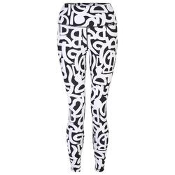 Legging Motif/style Graffiti INFLUENTIAL Femme (Noir / Blanc)
