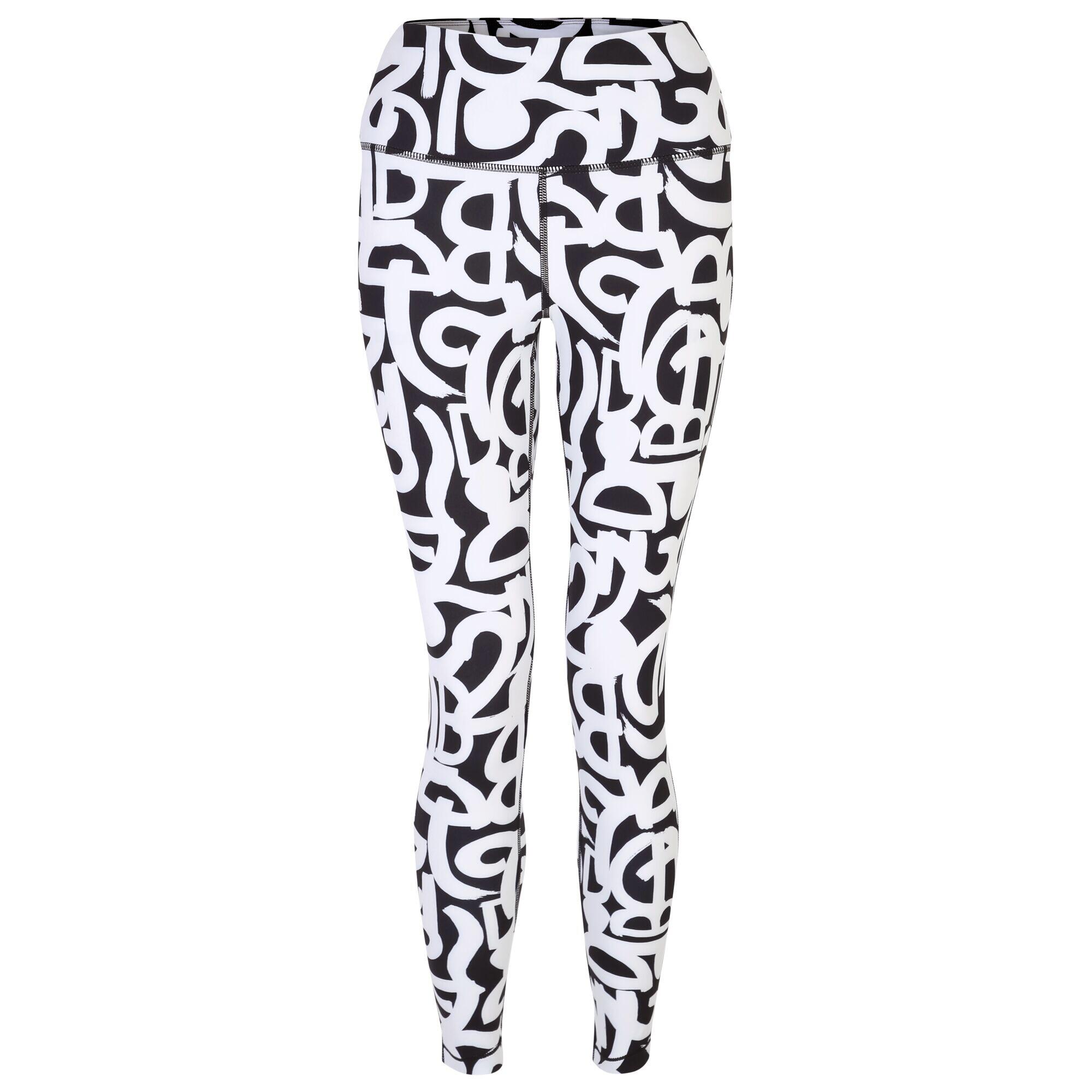 DARE 2B Womens/Ladies Influential Graffiti Leggings (Black/White)