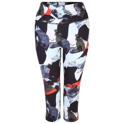 Dames Influential Abstract 3/4 Legging (Korstmossen Groen)