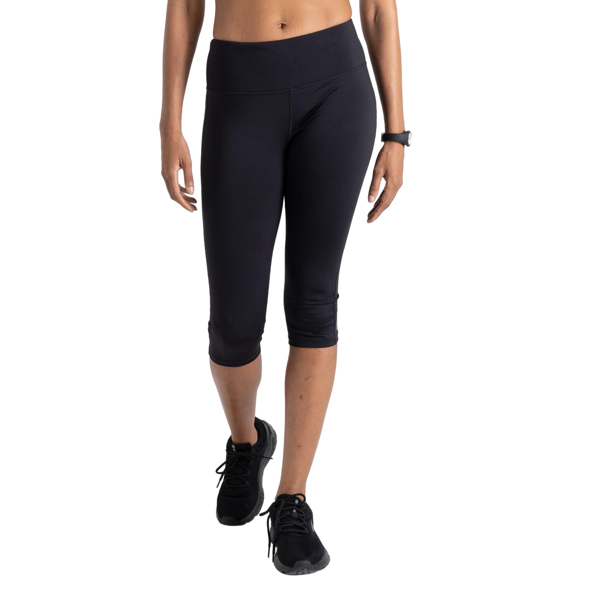 DARE 2B Womens/Ladies Influential Logo 3/4 Leggings (Black)