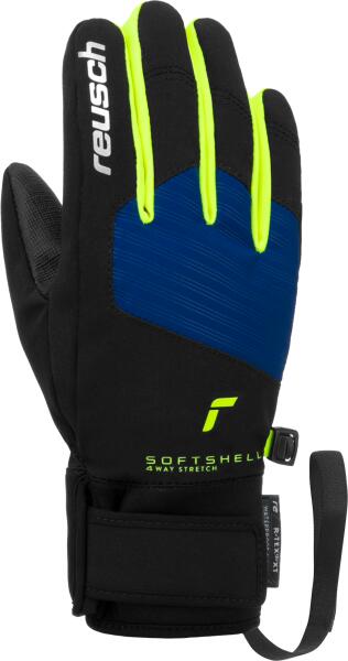 REUSCH SIMON R-TEX XT BLACK/SURF THE WEB/YELLOW JR GANTS 2024 5/6