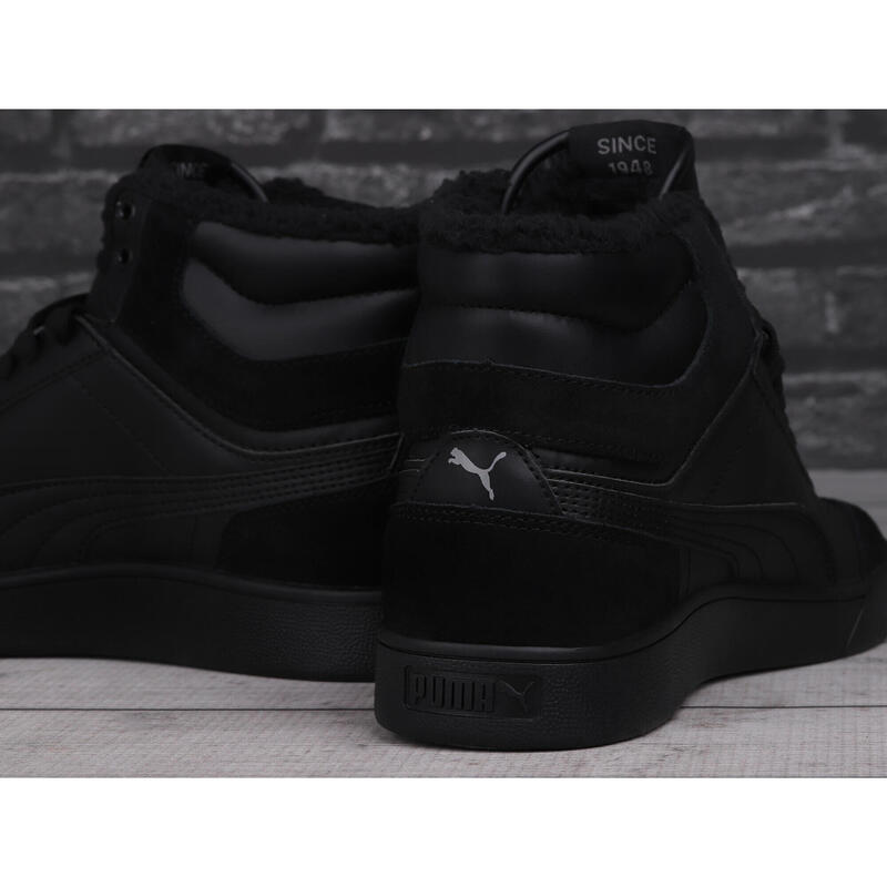Ghete barbati Puma Shuffle Mid Fur, Negru