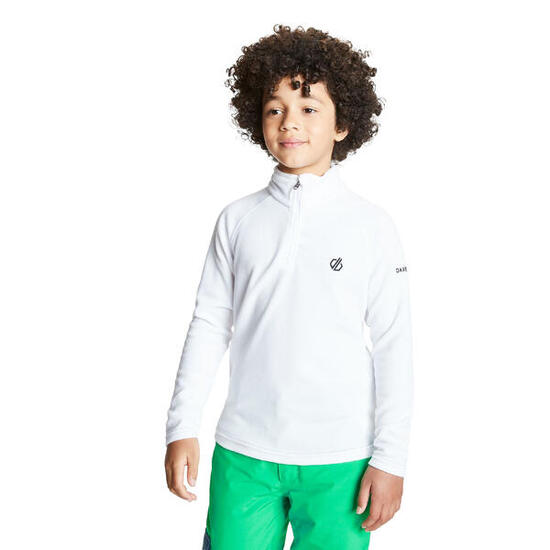 Fleecepullover Freehand mit 14Reißverschluss Kinder Weiß