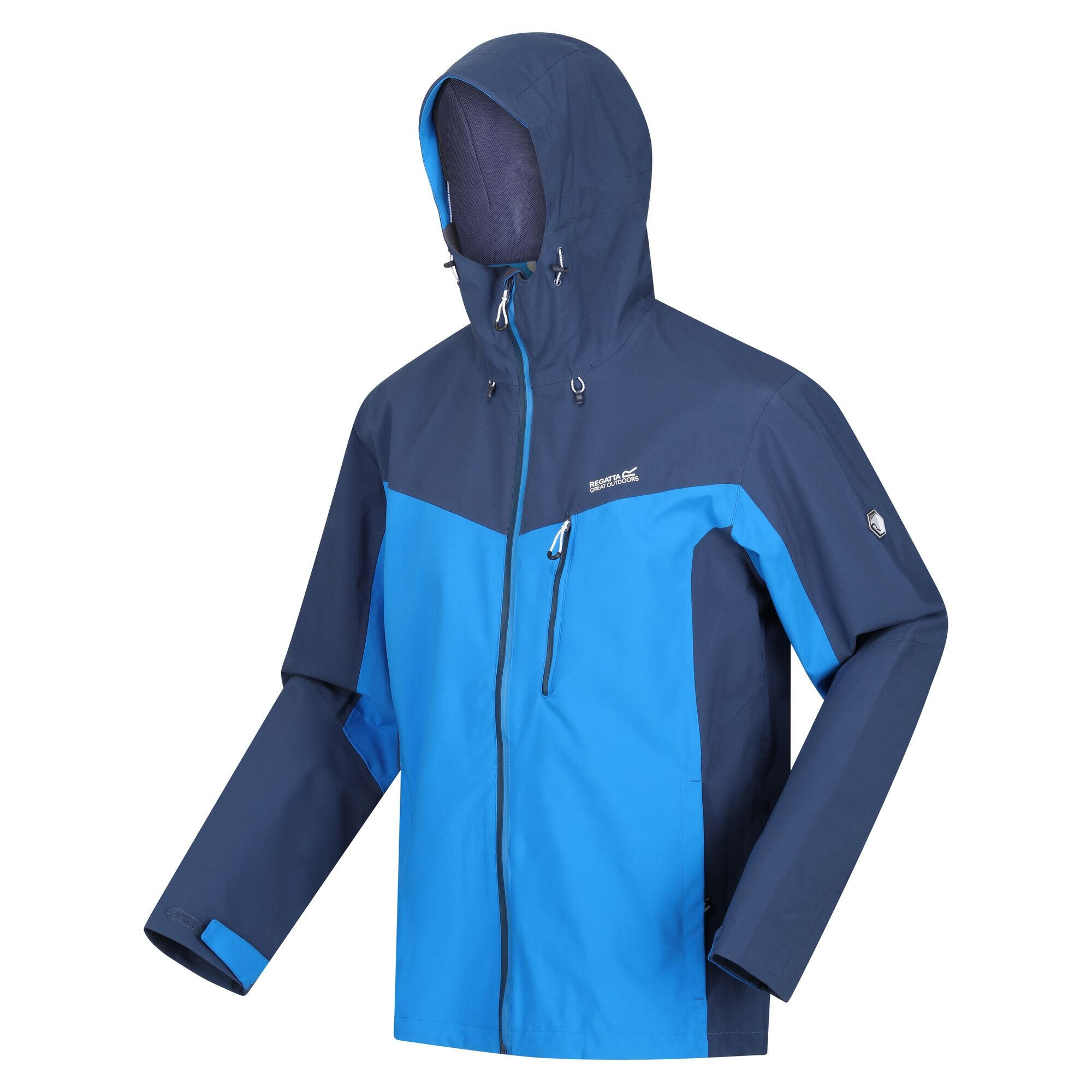 Mens Birchdale Waterproof Hooded Jacket (Sky Diver Blue/Admiral Blue) 3/5
