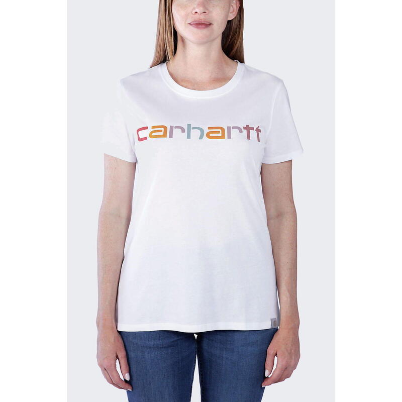 Koszulka damska bawełniana Carhartt Lightweight Multi Color Logo