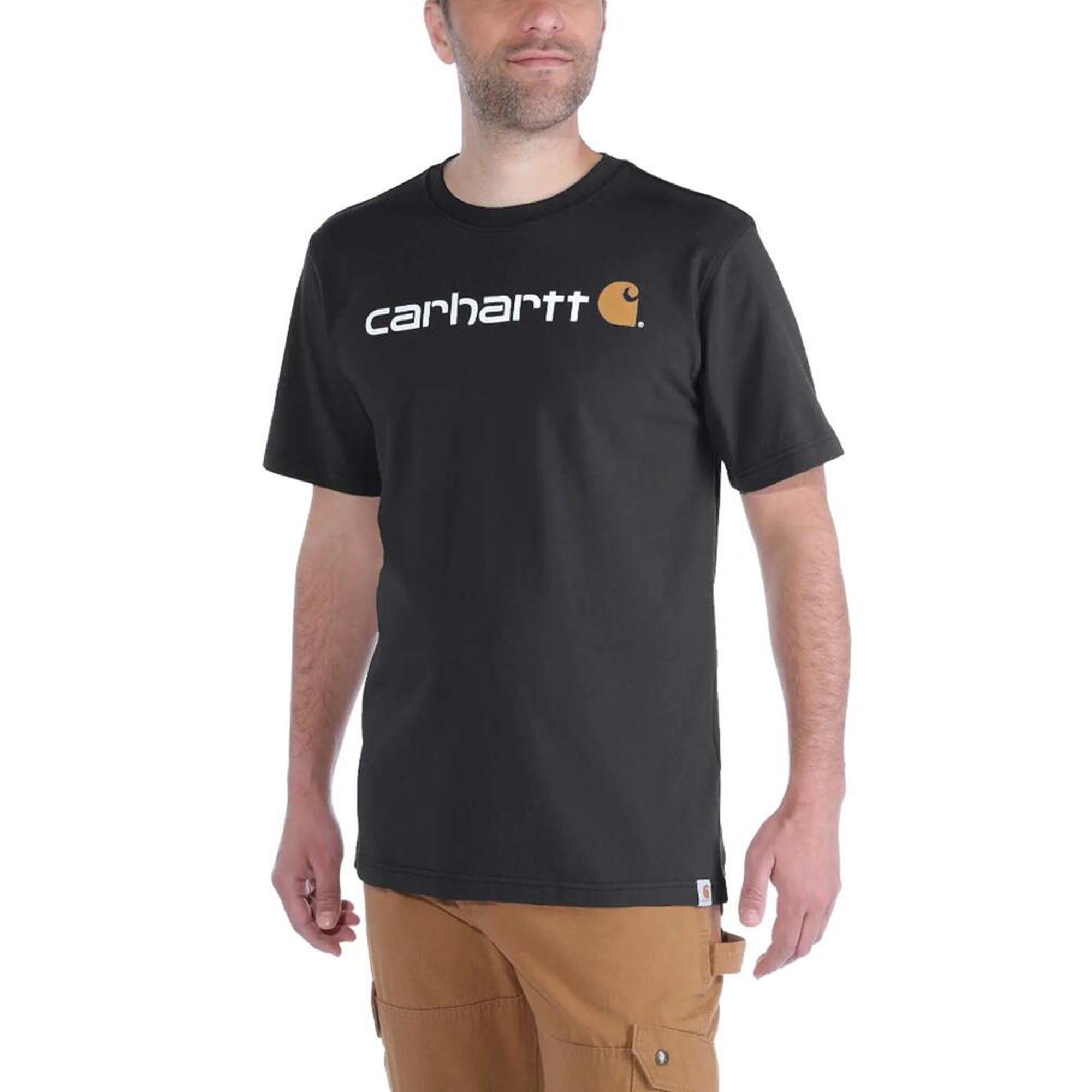 Koszulka turystyczna męska Carhartt Heavyweight Core Logo