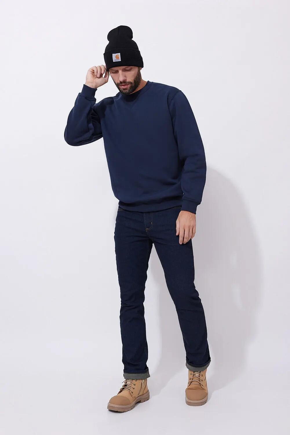 Bluza sportowa męska Carhartt Midweight Crewneck 3/4
