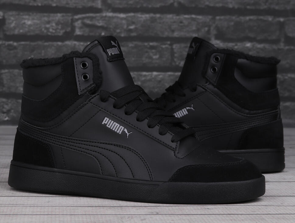 Buty męskie zimowe ocieplane Puma SHUFFLE MID FUR