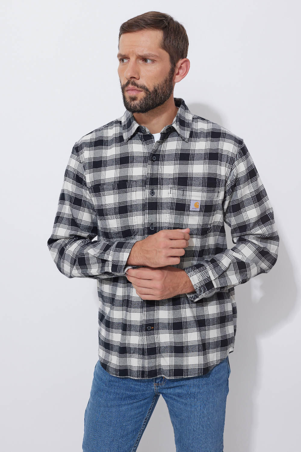 Koszula flanelowa w kratę Carhartt Rugged Flex Midweight 2/4