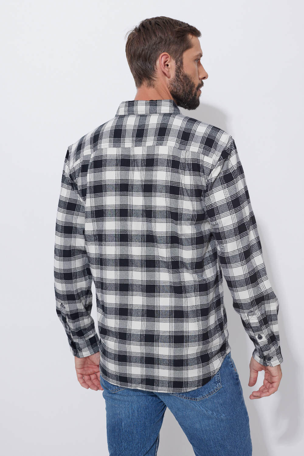 Koszula flanelowa w kratę Carhartt Rugged Flex Midweight 3/4