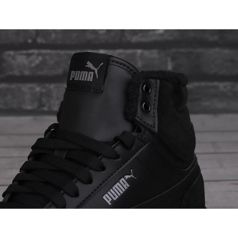 Ghete barbati Puma Shuffle Mid Fur, Negru