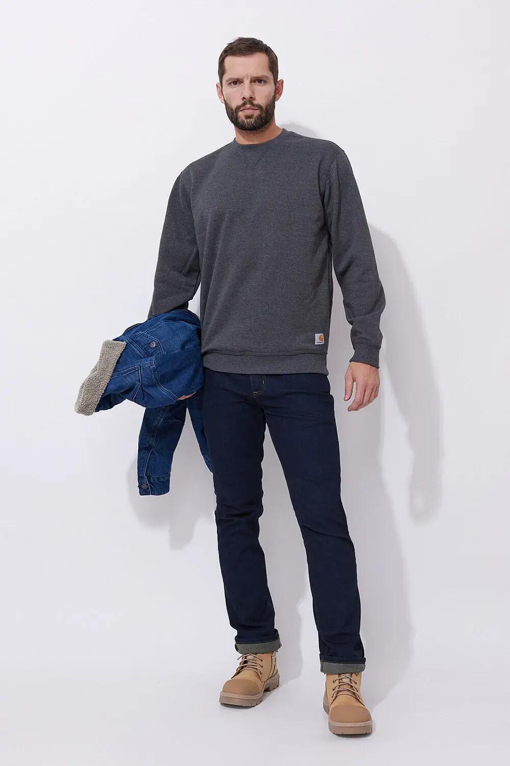 Bluza sportowa męska Carhartt Midweight Crewneck 3/4