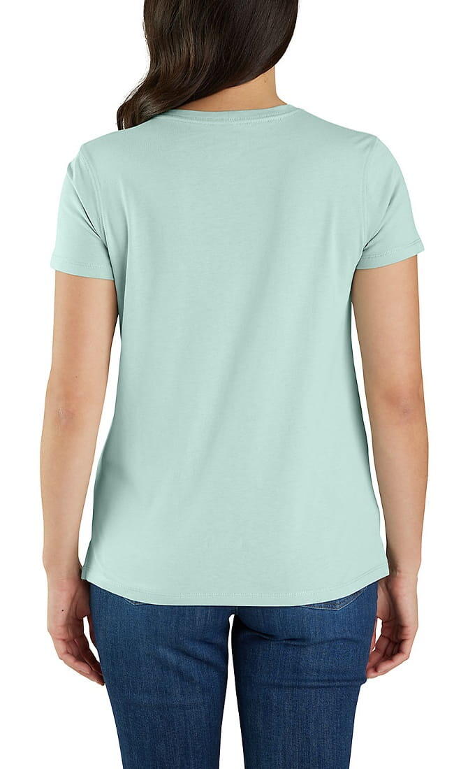 Koszulka bawełniana damska Carhartt Lightweight Crewneck Tencel 2/2