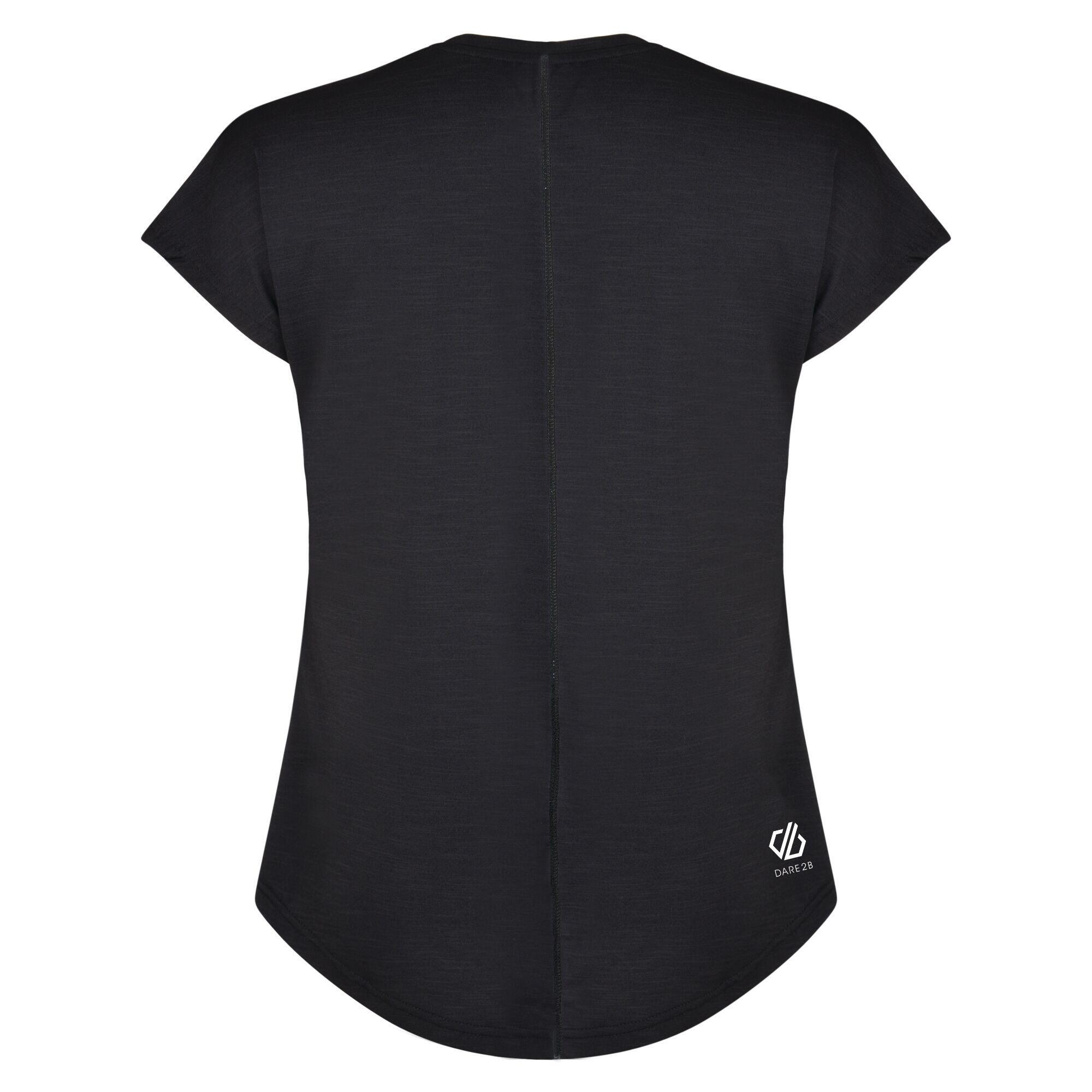 Womens/Ladies Active TShirt (Black) 2/4