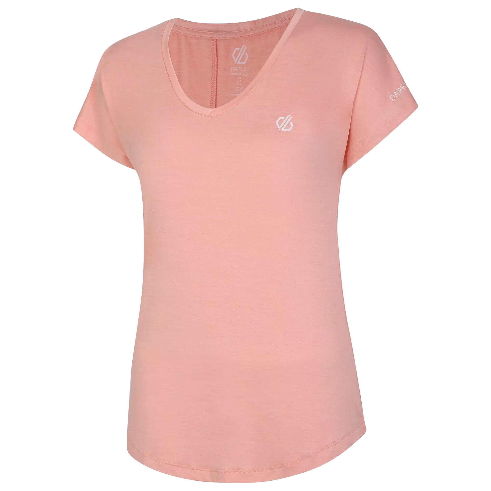 Womens/Ladies Active TShirt (Apricot Blush) 1/4