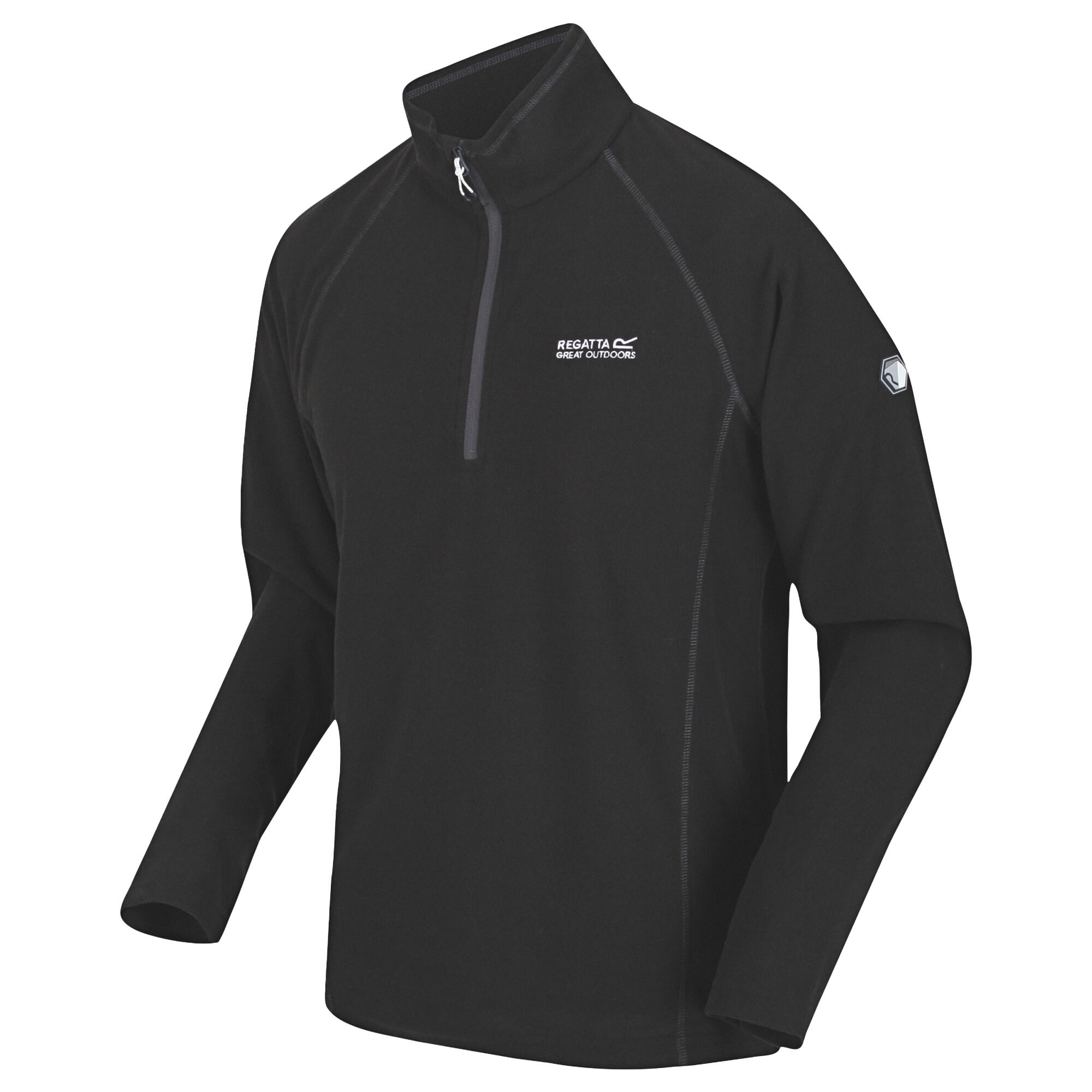 Jersey polar de cuello chimenea modelo Montes para hombre Ceniza 3/4