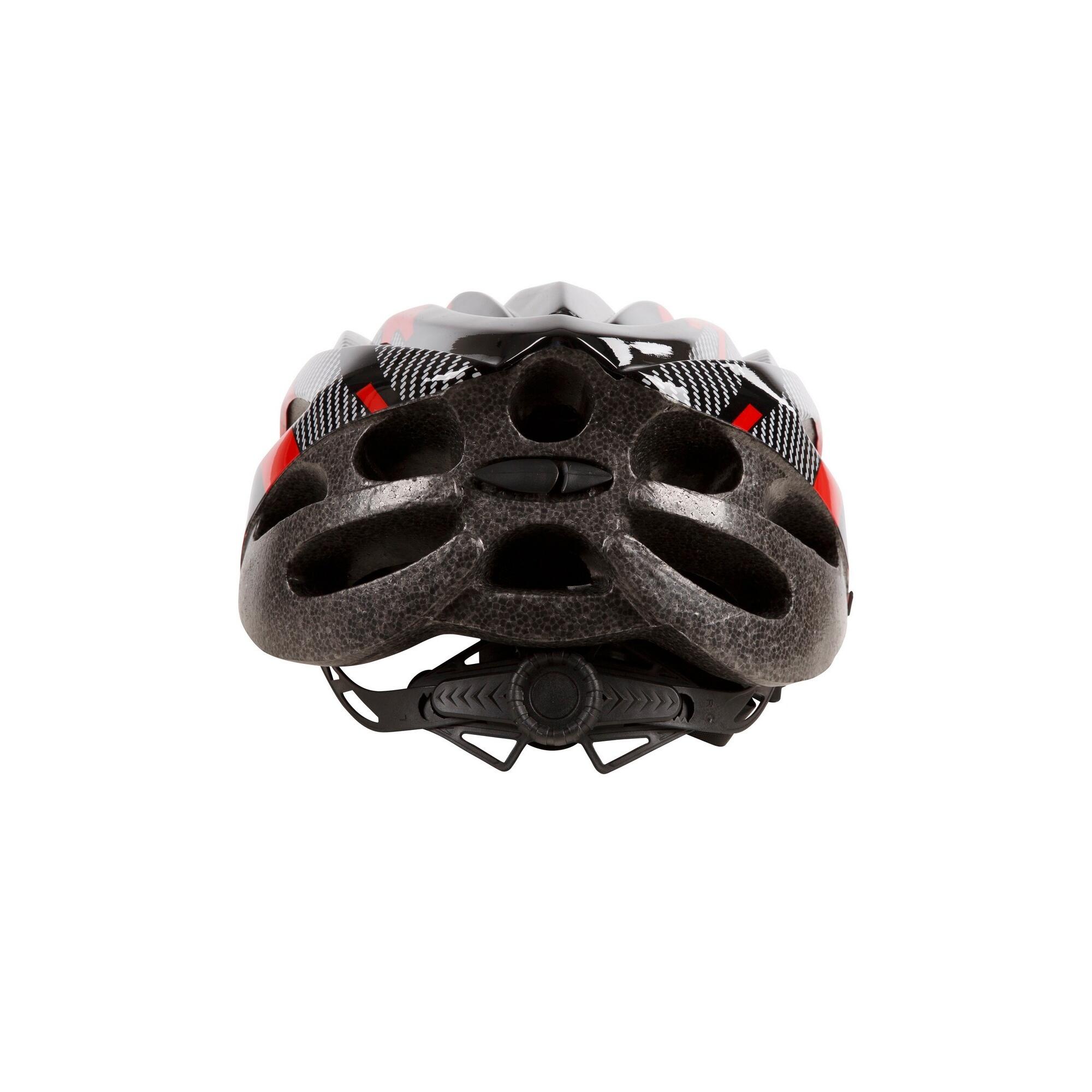 CRANKSTER Casco da ciclismo per adulti (rosso/nero)