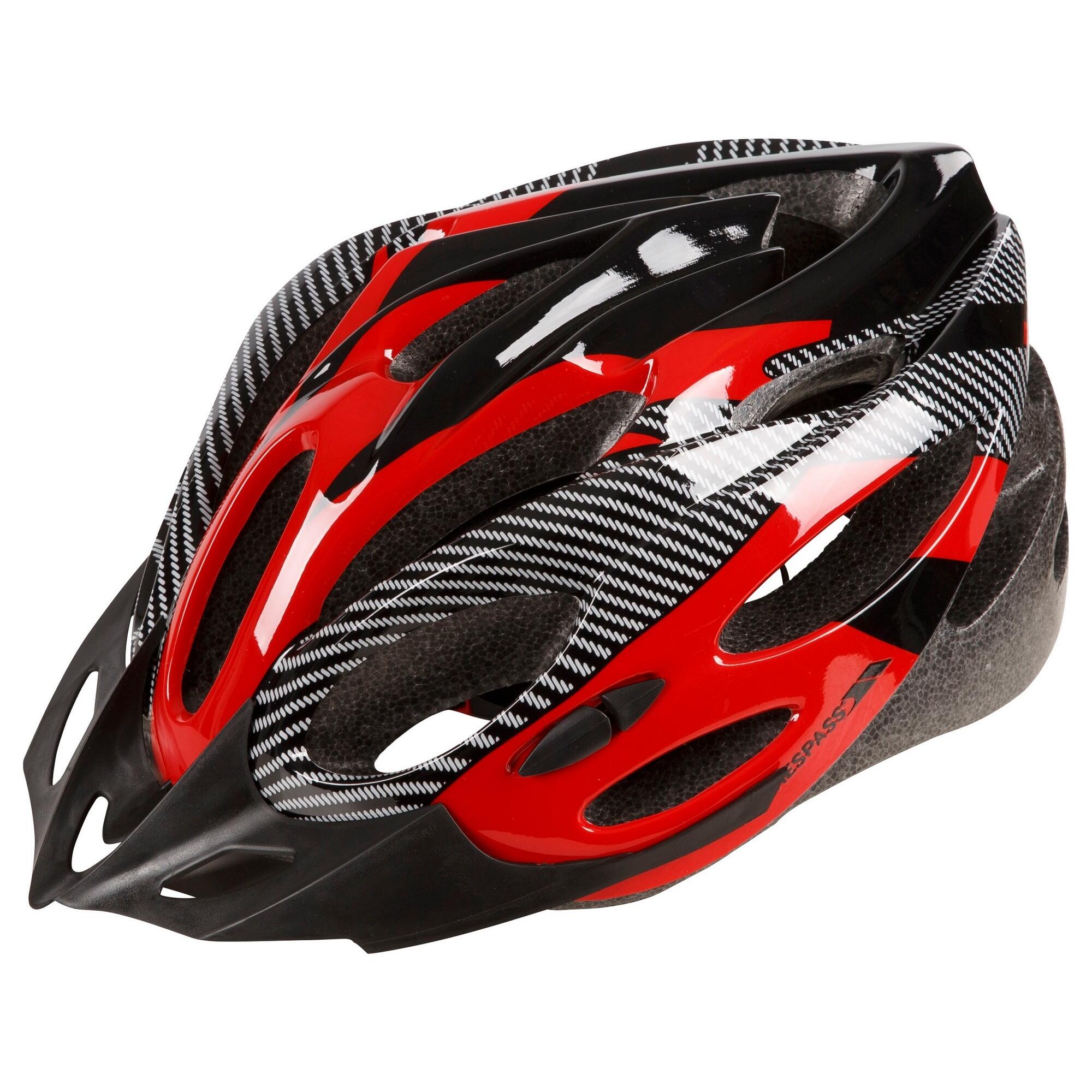 CRANKSTER Casco da ciclismo per adulti (rosso/nero)