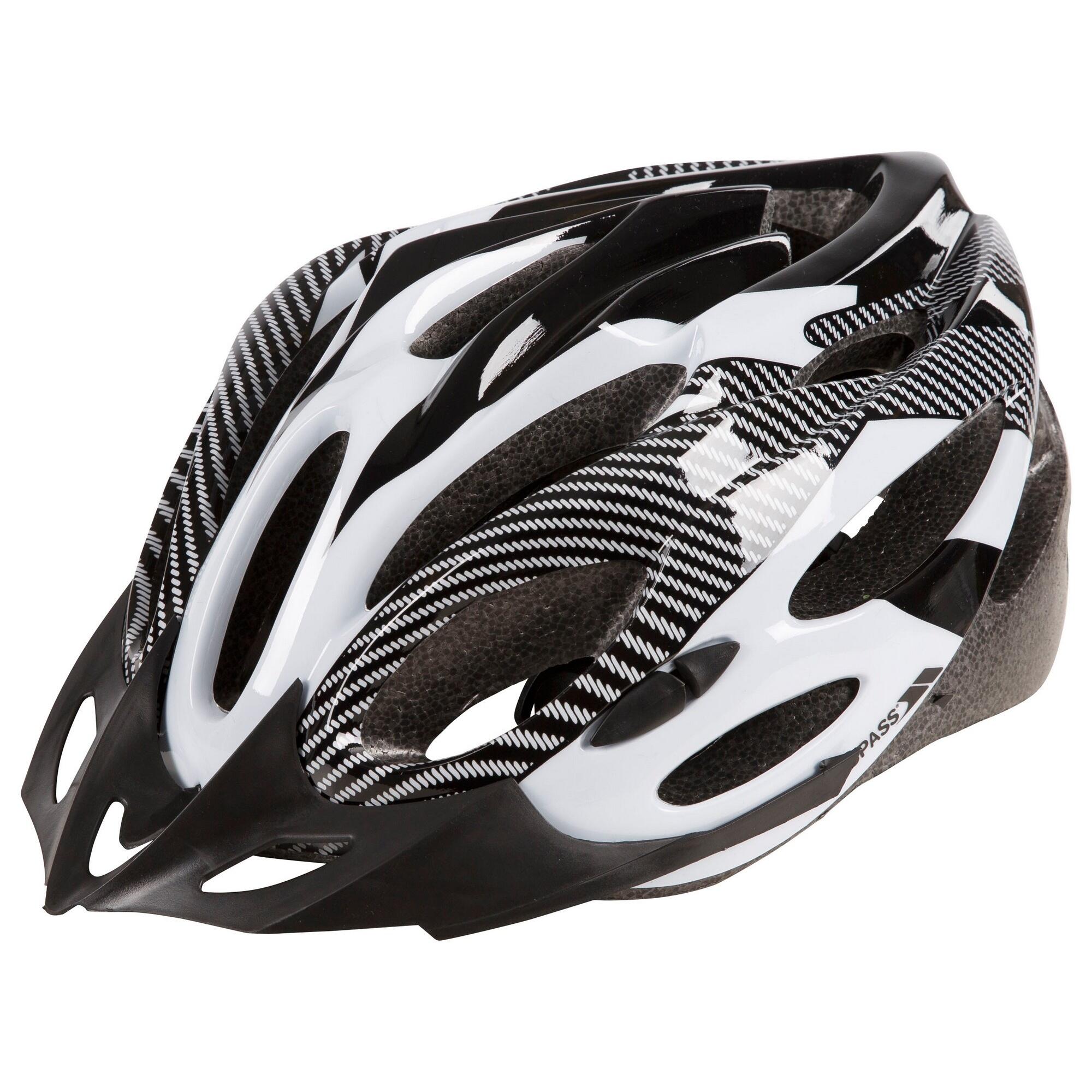 CRANKSTER Casco da ciclismo per adulti (bianco/nero)