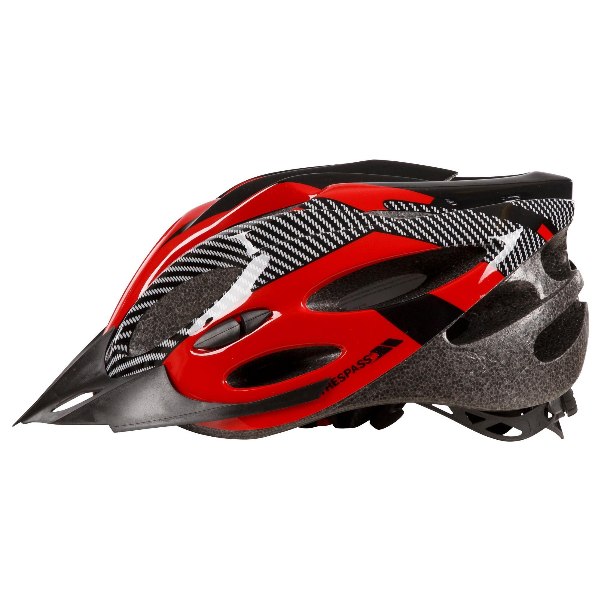 CRANKSTER Casco da ciclismo per adulti (rosso/nero)