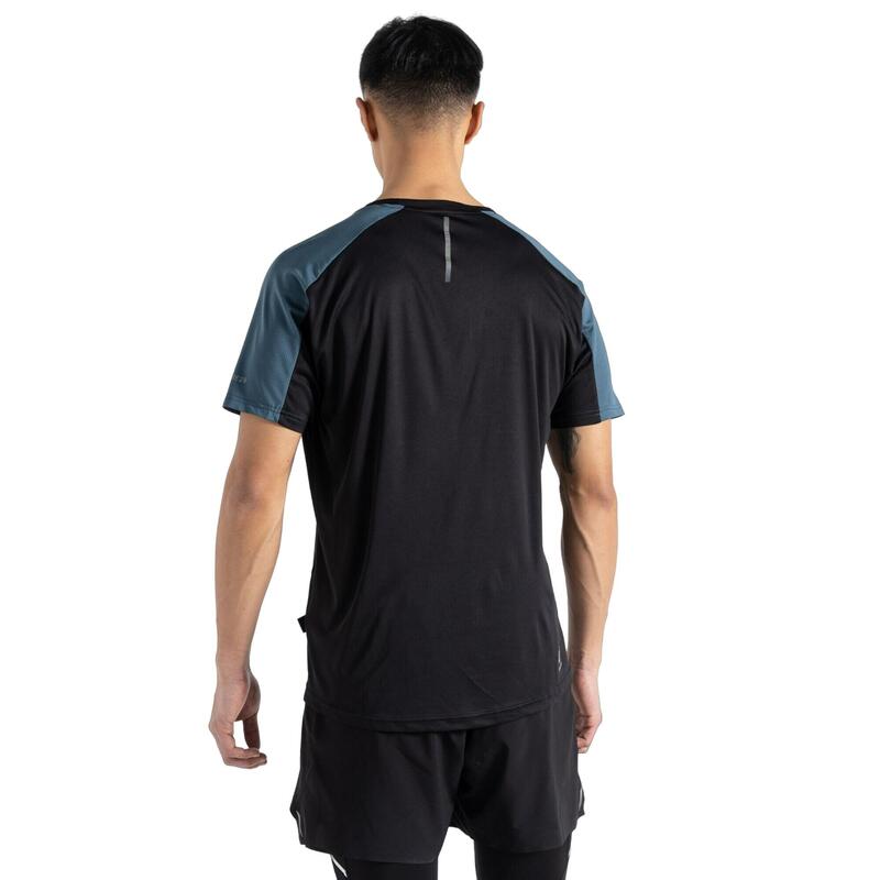 Tshirt DISCERNIBLE Homme (Noir / Bleu gris)