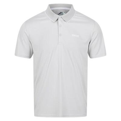 Heren maverick v actief poloshirt (zilvergrijs)