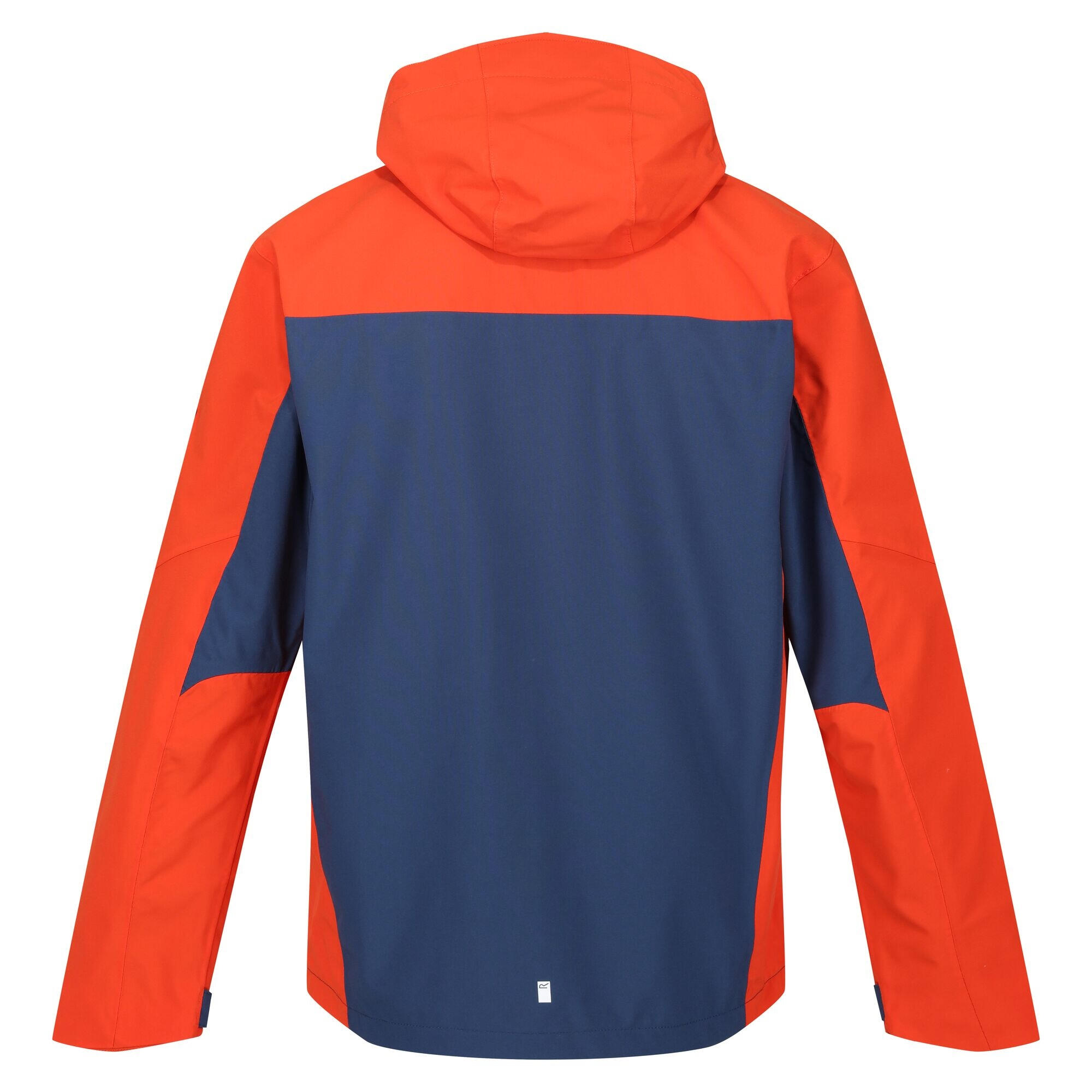 Mens Birchdale Waterproof Hooded Jacket (Admiral Blue/Rusty Orange) 2/5