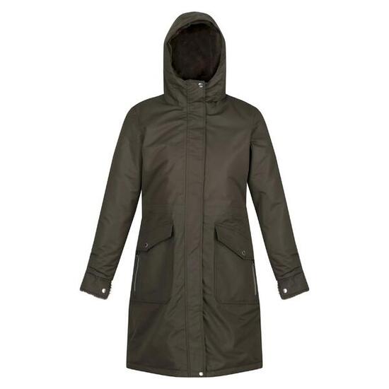 Dames Romine Waterdichte Parka (Donkere Khaki)